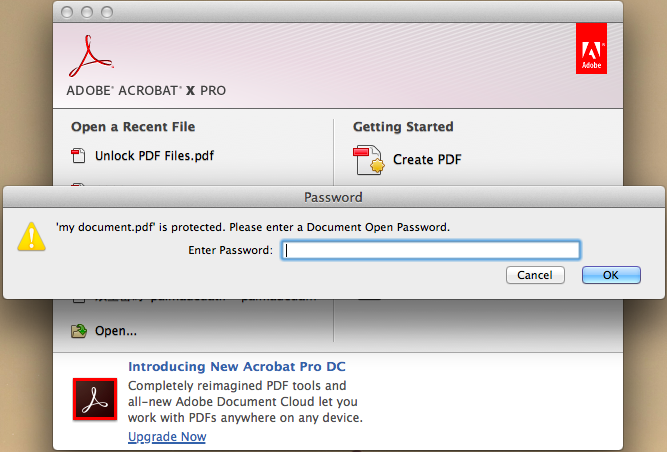 pdf user/open password remover for mac